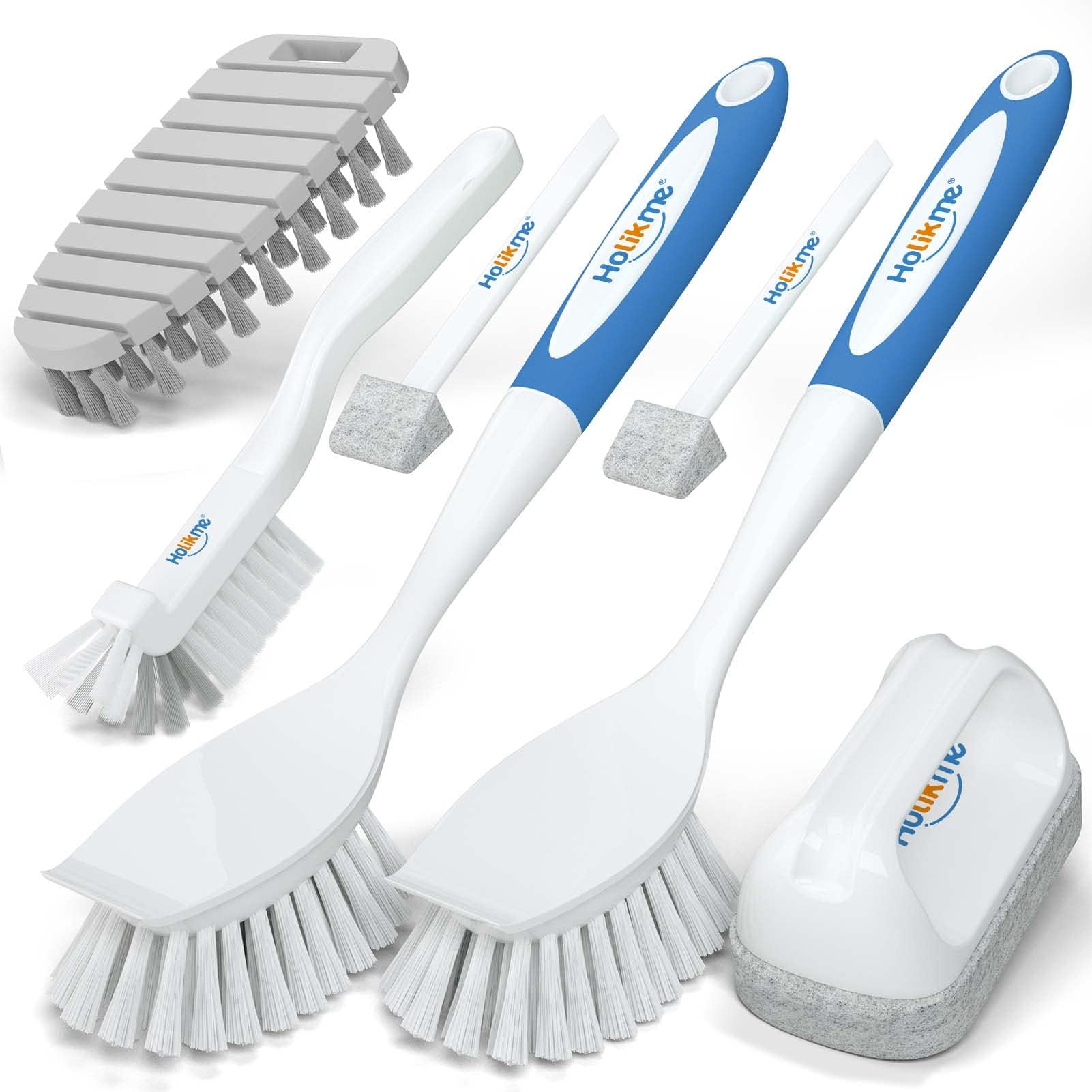 Holikme 5Pack Kitchen Cleaning Brush, Blue