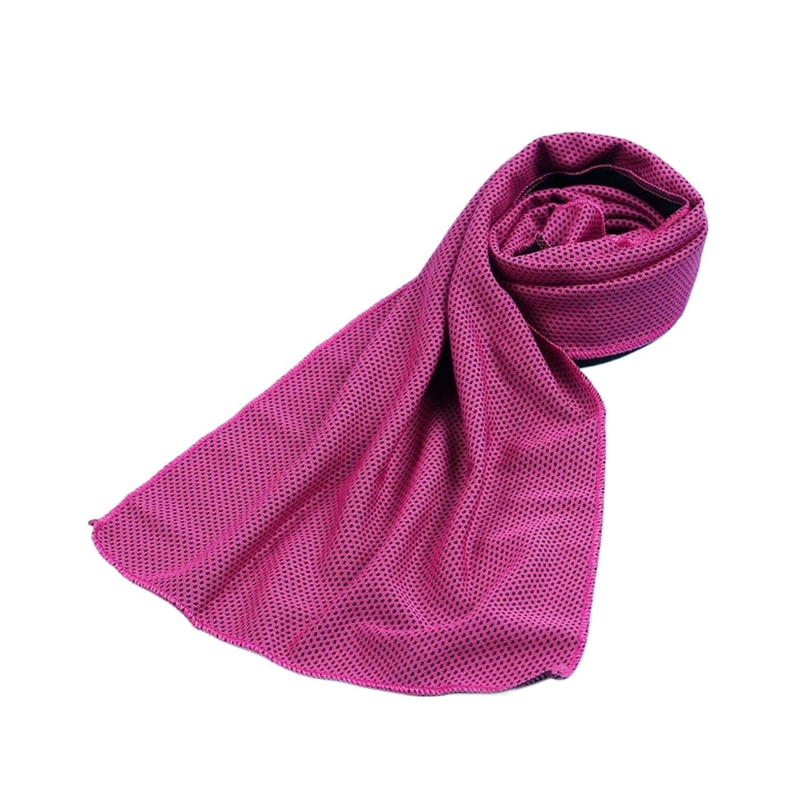 HNULGVI Cooling towel Sport Cooling Towel Microfiber Instant Cool Ice Face Towels(Rose red,30x80cm)
