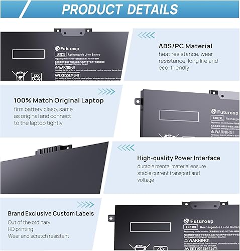 Miniatura 10 de HTO3XL L11119-855 HT03XL - Batería de repuesto para laptop HP Pavilion 15-CS3073CL 15-CU0058NR 15Z-CW100 15-CS3153CL 15T-CS200 15-CS0XXX 15-CS2064ST