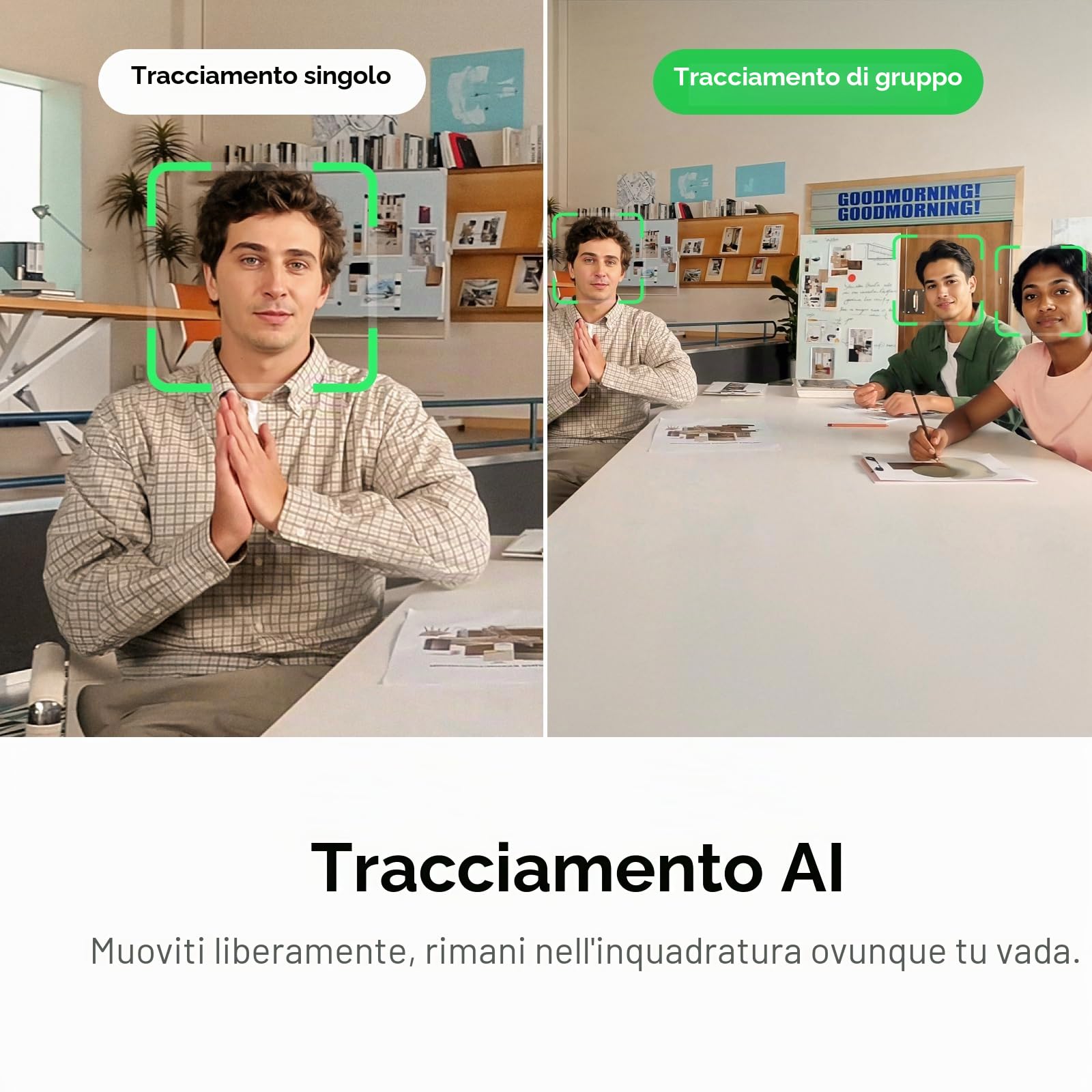 Insta360 Link 2 Standard Bundle - Webcam 4K per PC/Mac, sensore 1/2", monitoraggio IA, HDR, microfono AI senza rumore, controllo gestuale per streaming e videochiamate, compatibile