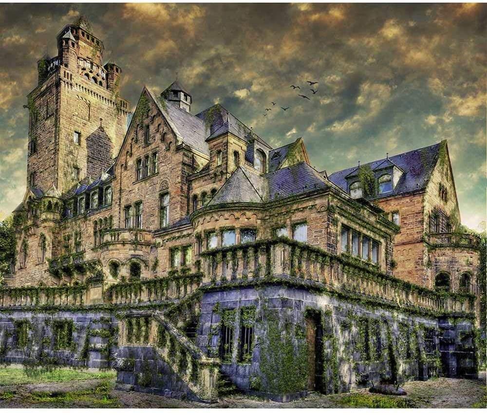 Painting by Numbers Kits with Brushes and Acrylic Pigment DIY Canvas Paint for Beginner-Majestic Castle-16x20 inch(Frameless)