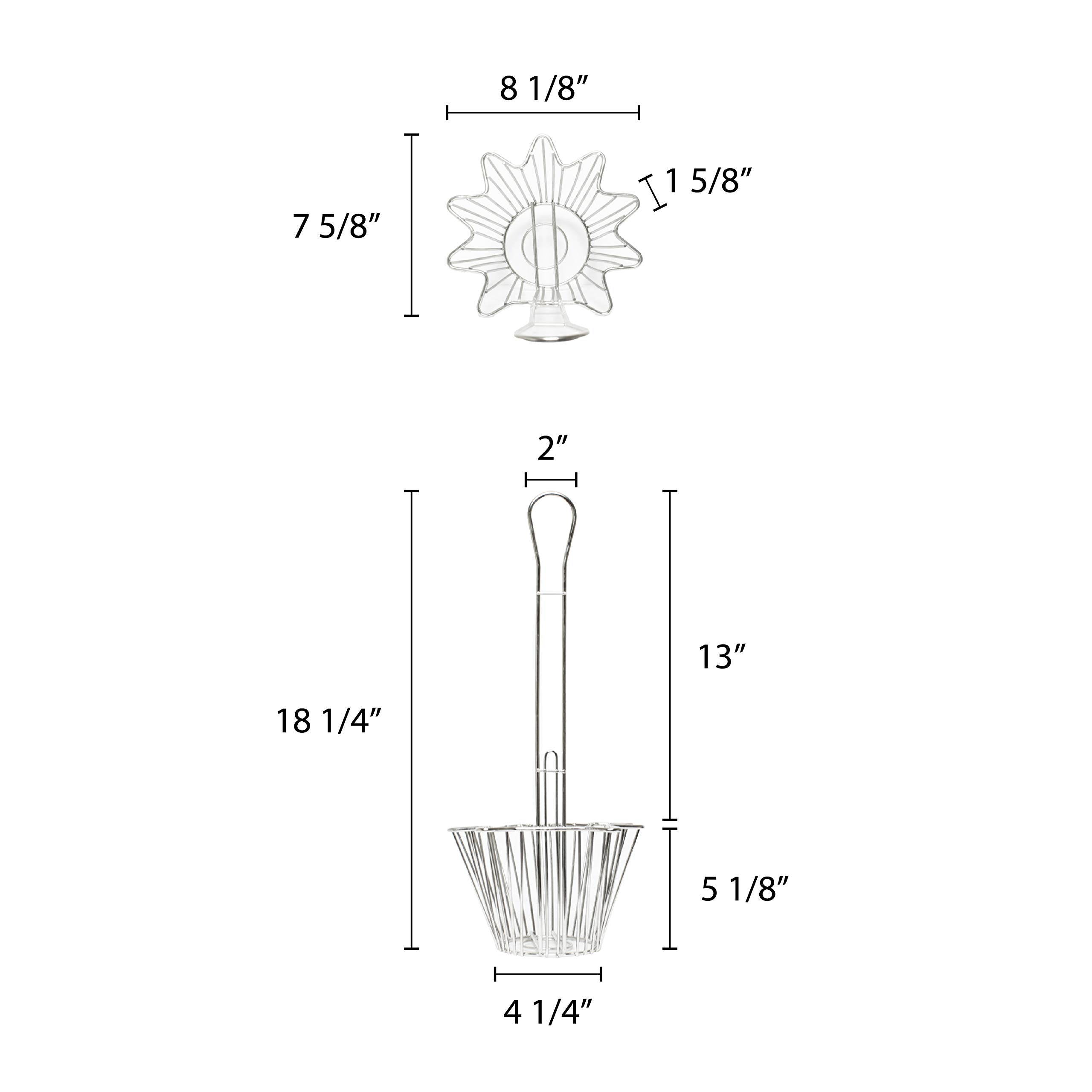 Thunder Group Bowl Basket, 8-Inch by 8-Inch by 5-Inch
