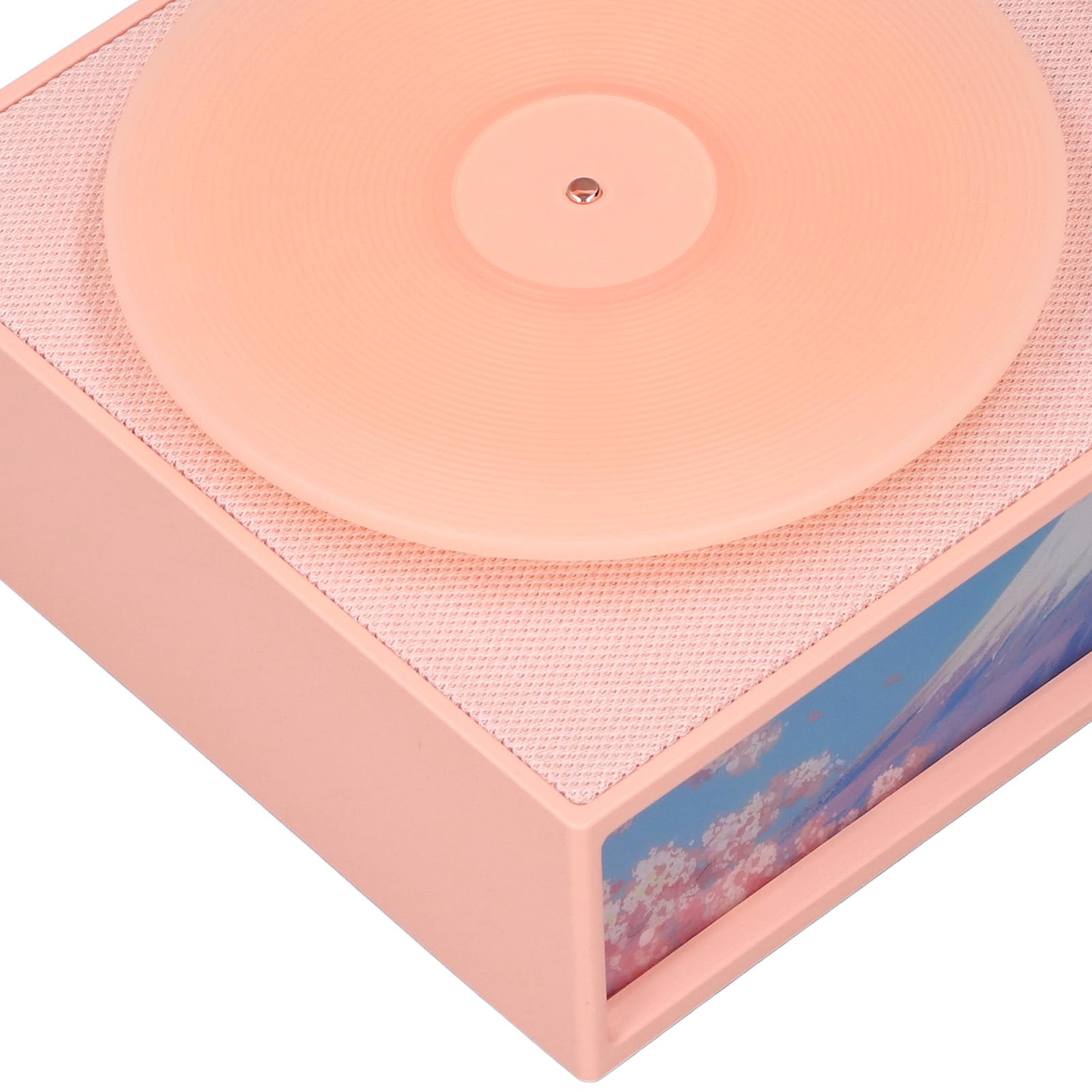 Lampada da Comodino retrò con Altoparlante Bluetooth e Luce Ambientale, Supporta Schede di Memoria da 32 GB per il Relax e il Sonno a casa. (Rosa)
