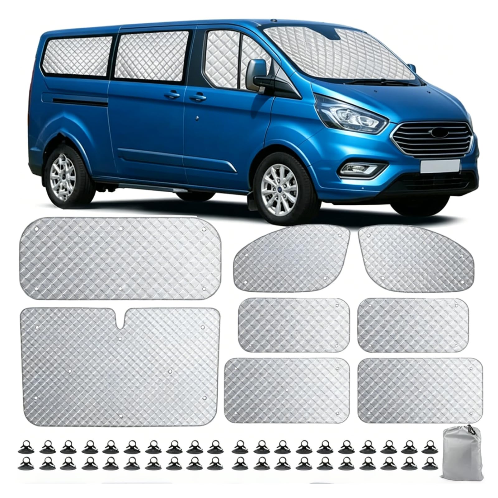 Auto Sonnenschutz Windschutzscheibe für F-ord Transit Custom LWB 2012-2025
