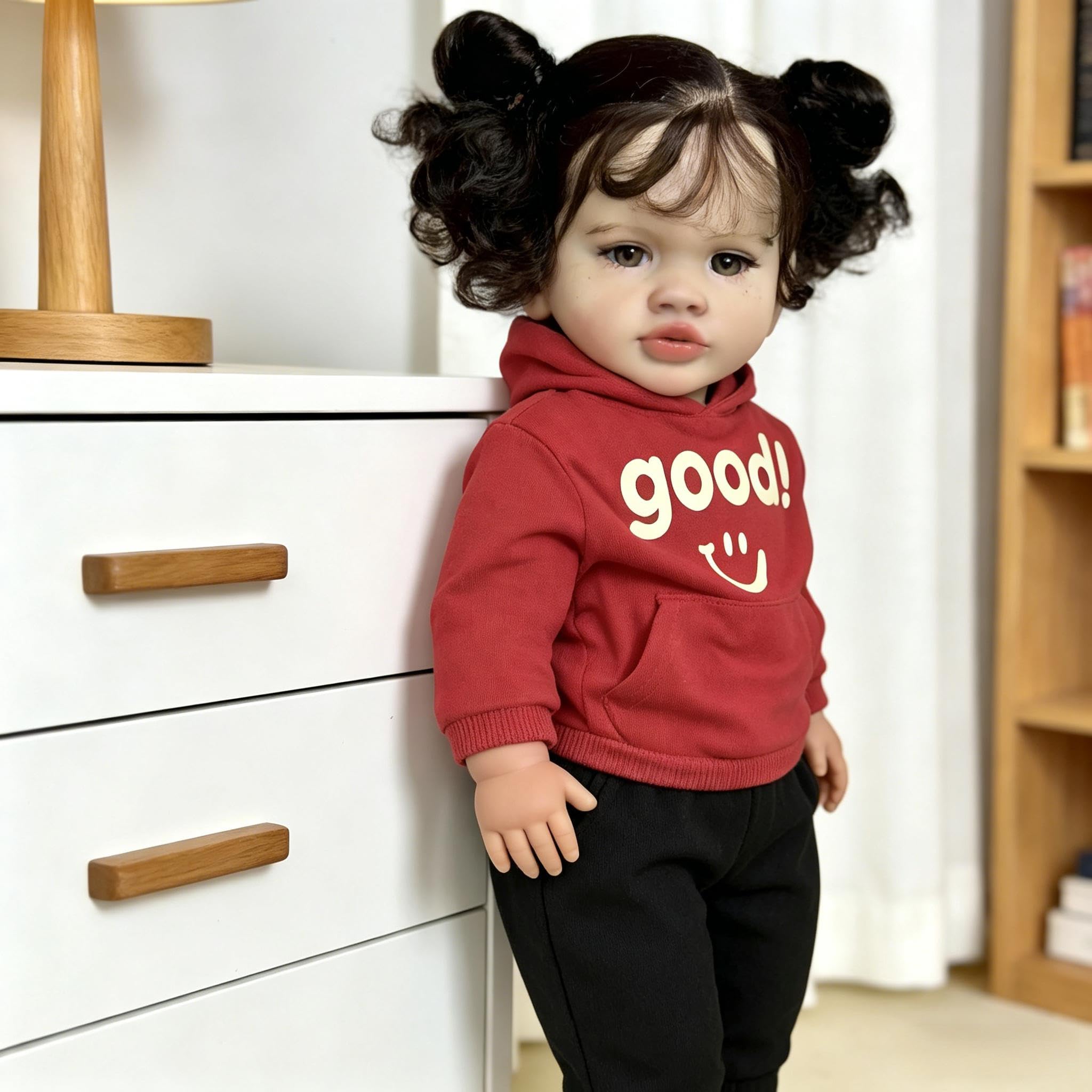 RXDOLL Duży rozmiar Reborn Baby Dolls Girl Pippa 26 cali 66 cm Realistyczne lalki Reborn maluch Dziewczynka Lalki Miękka tkanina winylowa Body Realistyczny silikon Maluch Lalka dla dzieci w wieku od 3