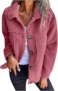 2025 Abrigo de peluche con cuello de solapa para otoño e invierno Ropa de abrigo de moda y cálida para mujer Vestido Colores pastel Mujer