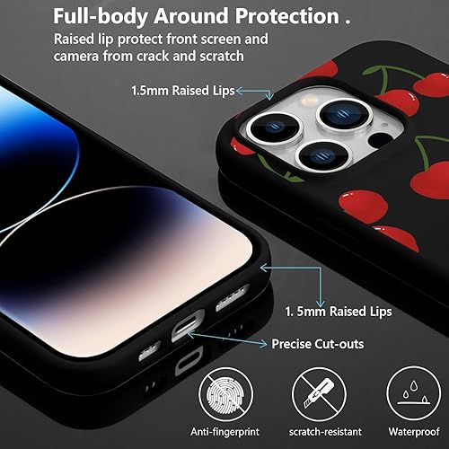 Miniatura 4 de Funda de silicona líquida compatible con iPhone 12 Pro Max, funda de protección suave a prueba de golpes, soporte de carga inalámbrica, patrón de