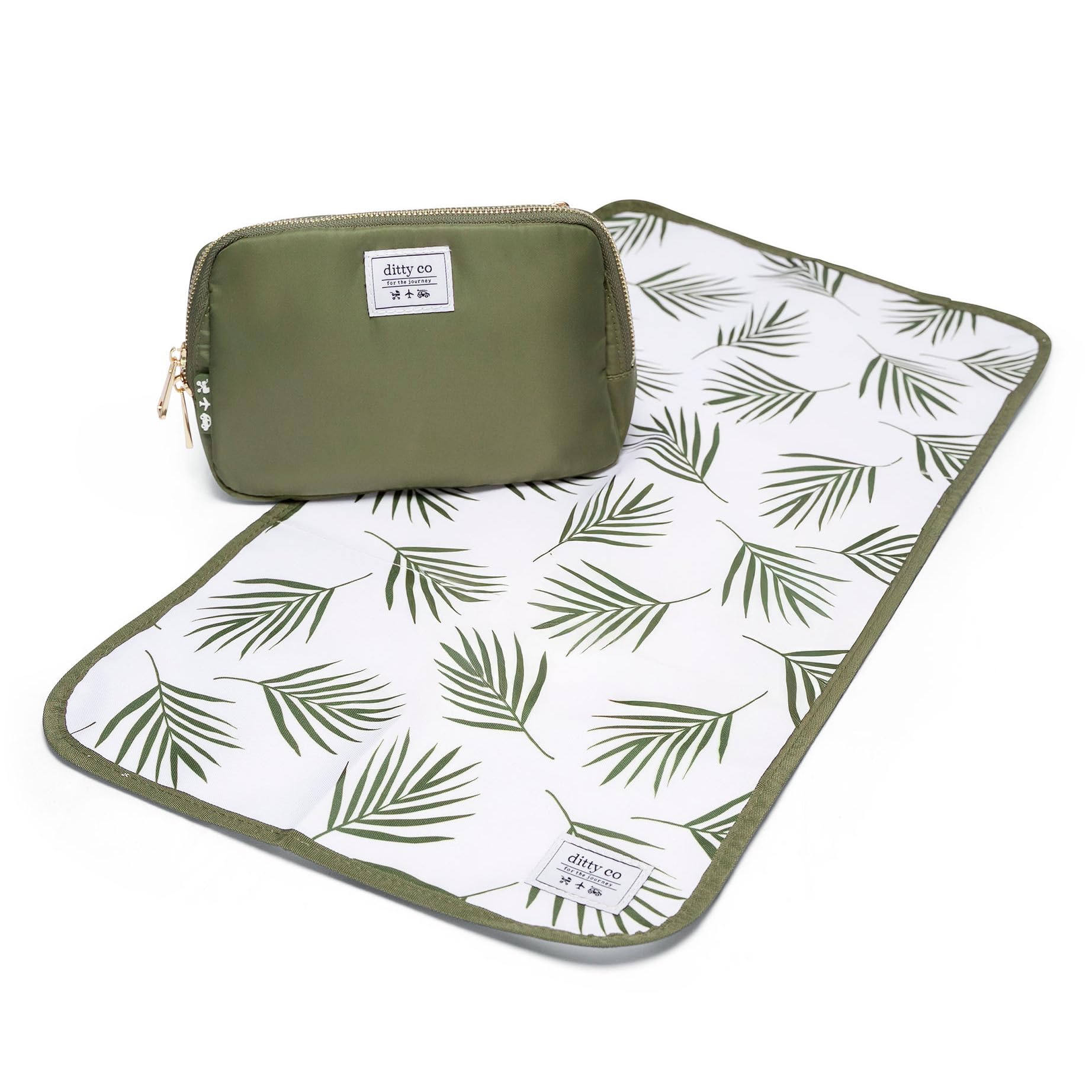 Mini Ditty Extra kleine Wickeltasche – Überall Gürteltasche mit Wickelunterlage für Frauen – Minimale Reise-Gürteltasche – kompakte Umhängetasche für Mütter – freihändiges Baby-Reisezubehör – Eltern
