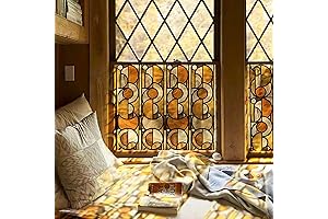 Vintage Geometric Circle Window Film