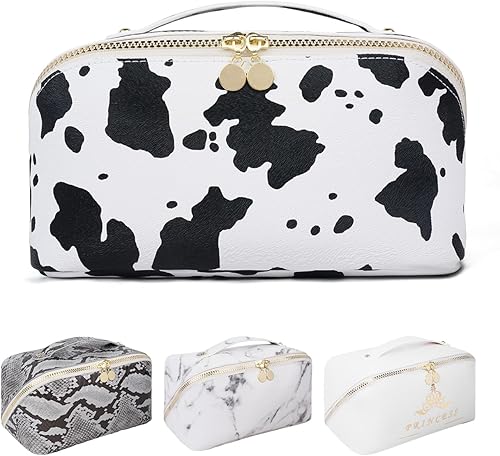 Bolsa de maquillaje de gran capacidad, bolsa de maquillaje de viaje, resistente al agua, bolsas de maquillaje para mujeres, bolsa de aseo portátil,