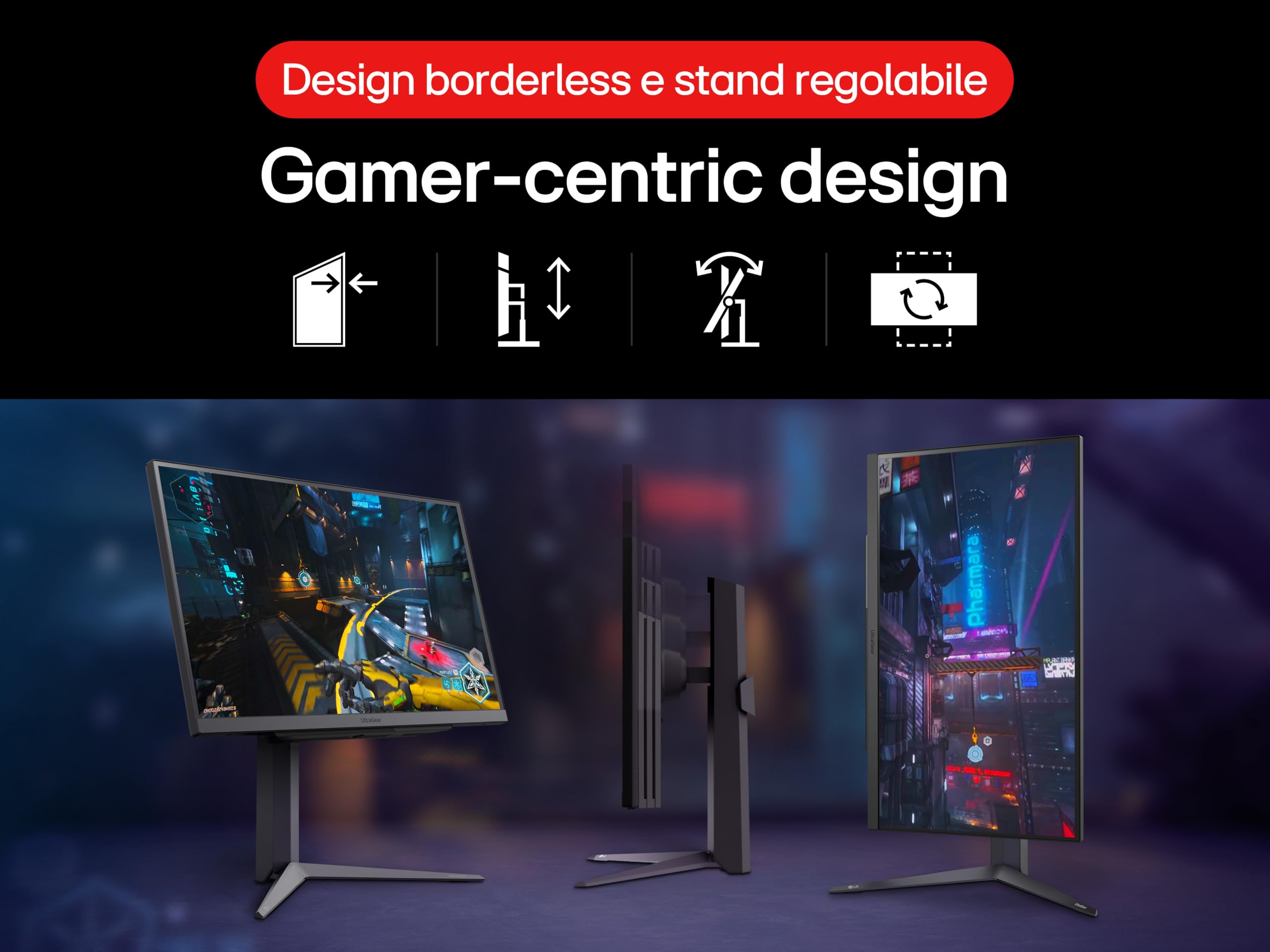 LG UltraGear 27GS75Q Monitor Gaming 27" IPS QHD 2560x1440 200Hz 1ms G-Sync Compatible AMD FreeSync HDR10