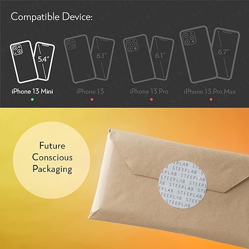 Miniatura 7 de SteepLab Funda con resaltador de neón para iPhone 13 Mini, funda Grippy Jelly con bolsillos protectores de aire (amarillo neón llamativo)