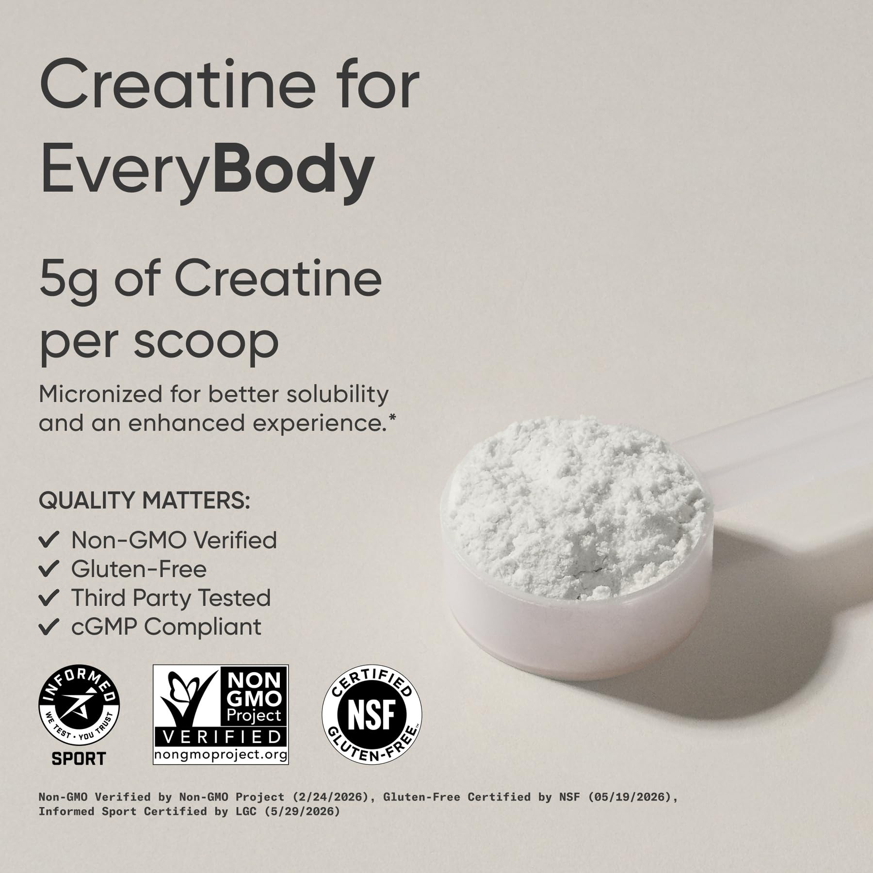 Sports Research® Creatine Monohydrate Powder 5g, Blue Raspberry (14.18oz) — Amazon image 2