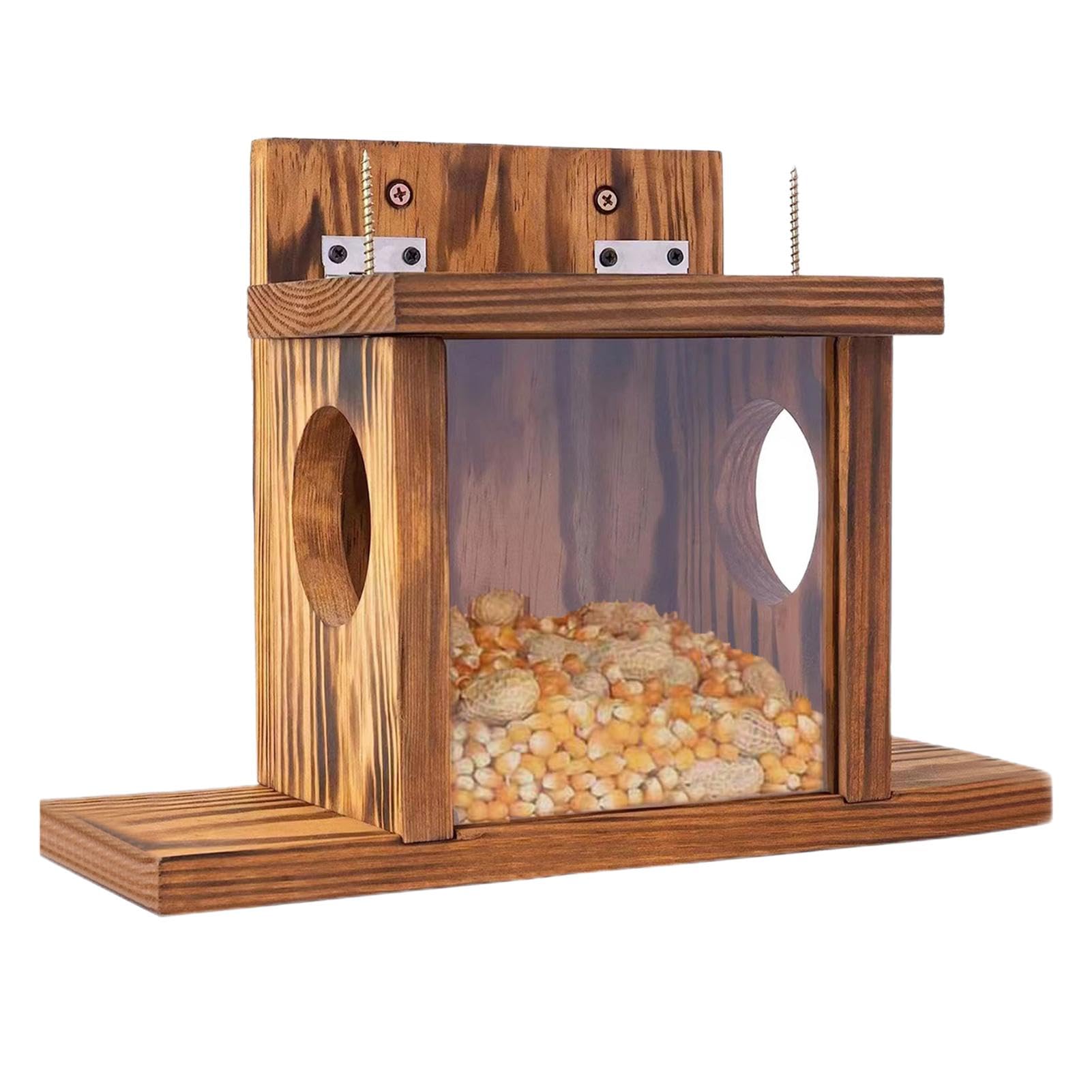 Eichhörnchen-Futterhäuschen für draußen,Eichhörnchen-Futterhaus - Chipmunk-Haus-Box,Streifenhörnchen-Futterstation, Streifenhörnchen-Futterhaus, Gartendekoration für draußen und Garten
