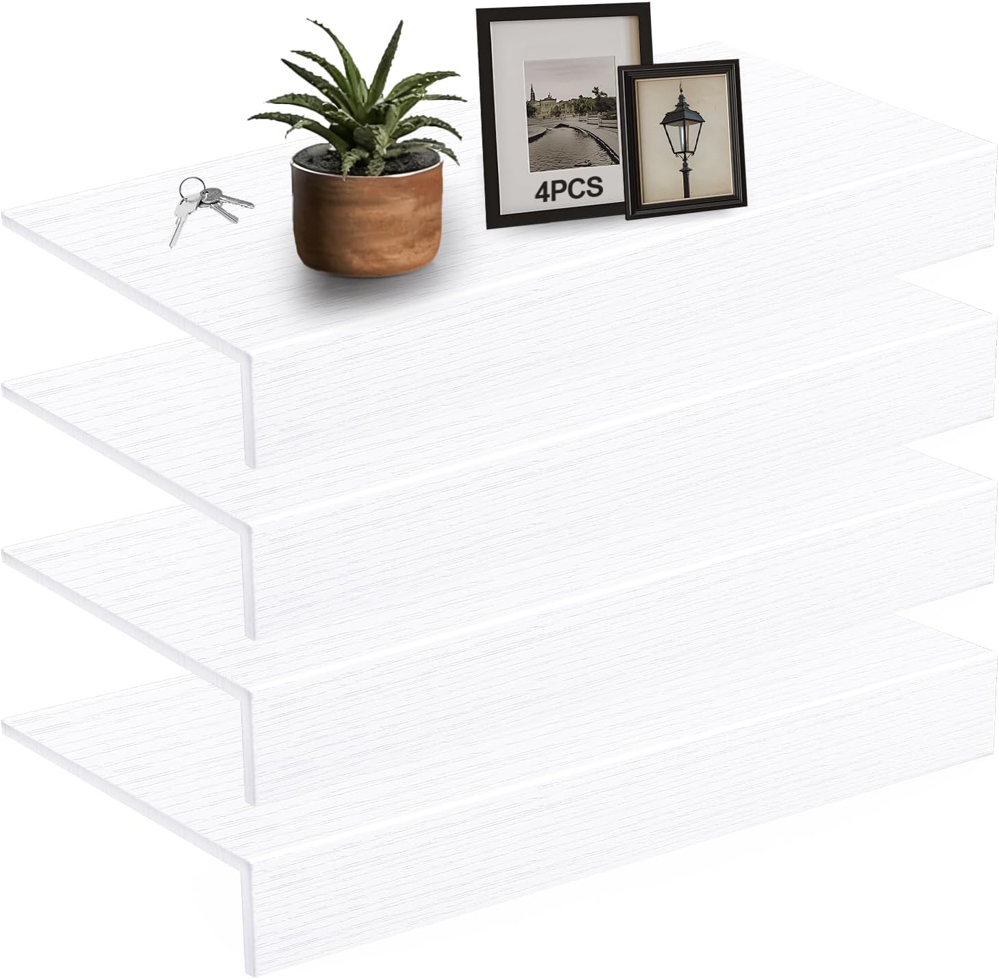 Wire Shelf Covers, Wire Shelf Covers for Pantry, Wardrobes, and Wire Racks, Creating a Clean and Smooth Appearance That Does Not Require Assembly, Prevents Scratches, Easy to Clean