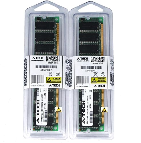A-Tech - Kit de 2 GB (2 x 1 GB) DDR 400 MHz PC3200 184-pin DIMM Módulos RAM para computadora de escritorio