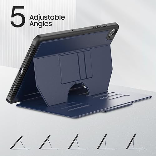 Miniatura 2 de HXCASEAC Funda para tablet Samsung A9 Plus con soporte magnético de 5 ángulos, apagado y encendido automático, soporte de imanes fuertes para pegar