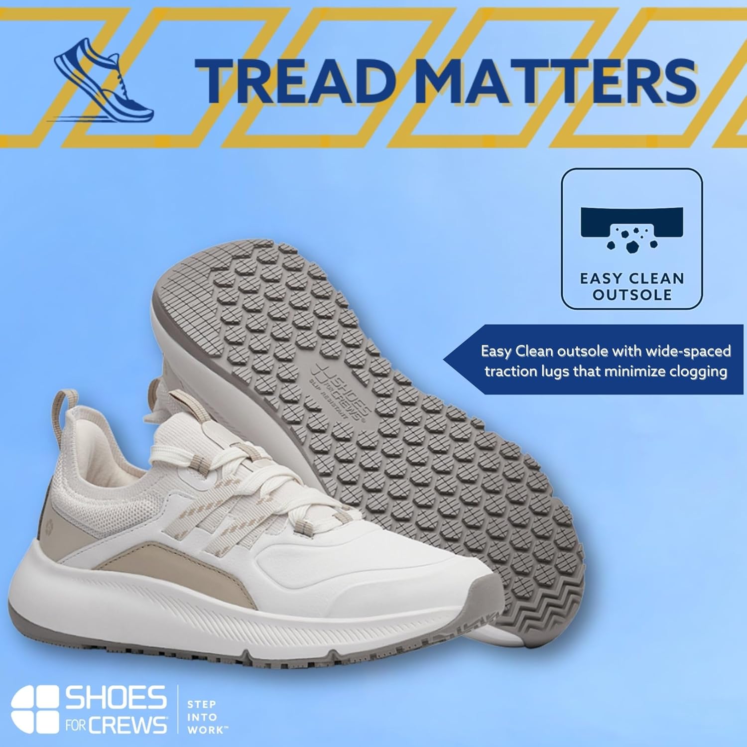 LILA Women's Slip-Resistant Work Sneakers – Stylish, Water-Resistant, Non-Slip Shoes with Revive Cushioning – Comfortable Footwear for Food Service, Healthcare & Hospitality Professionals - Karina RX - Image 3