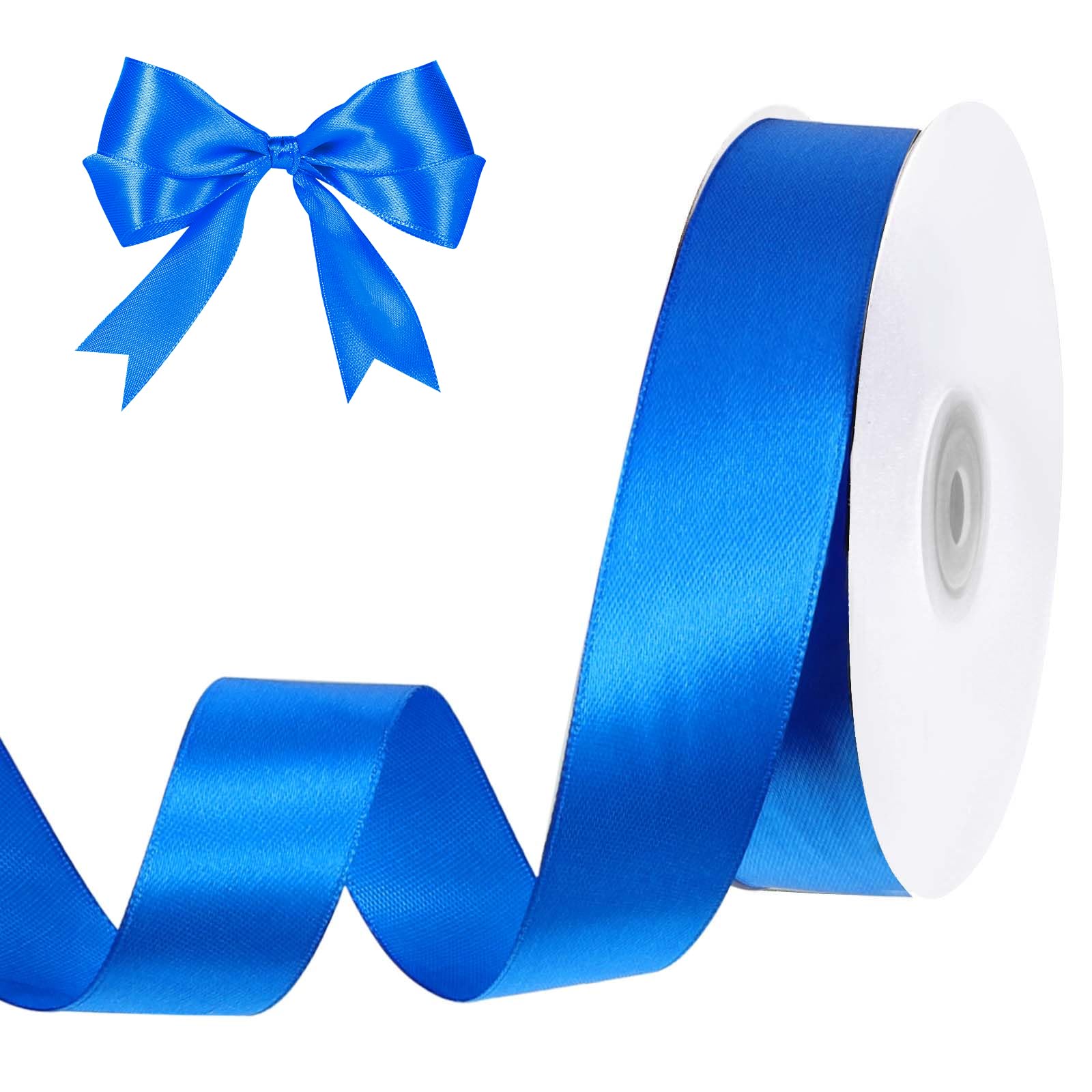 Amazon.com: Royal Blue Ribbon 1 inch 50 Yards Blue Satin Ribbon