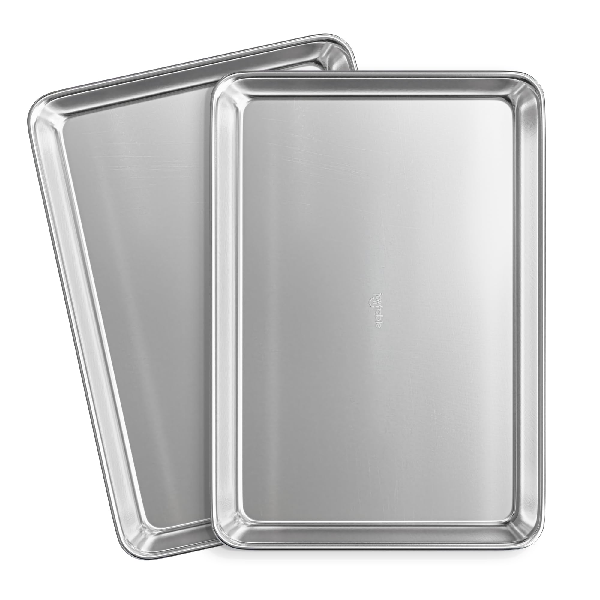 Demi-plaque de cuisson inox 45x33 cm antiadhésive le lot de 2