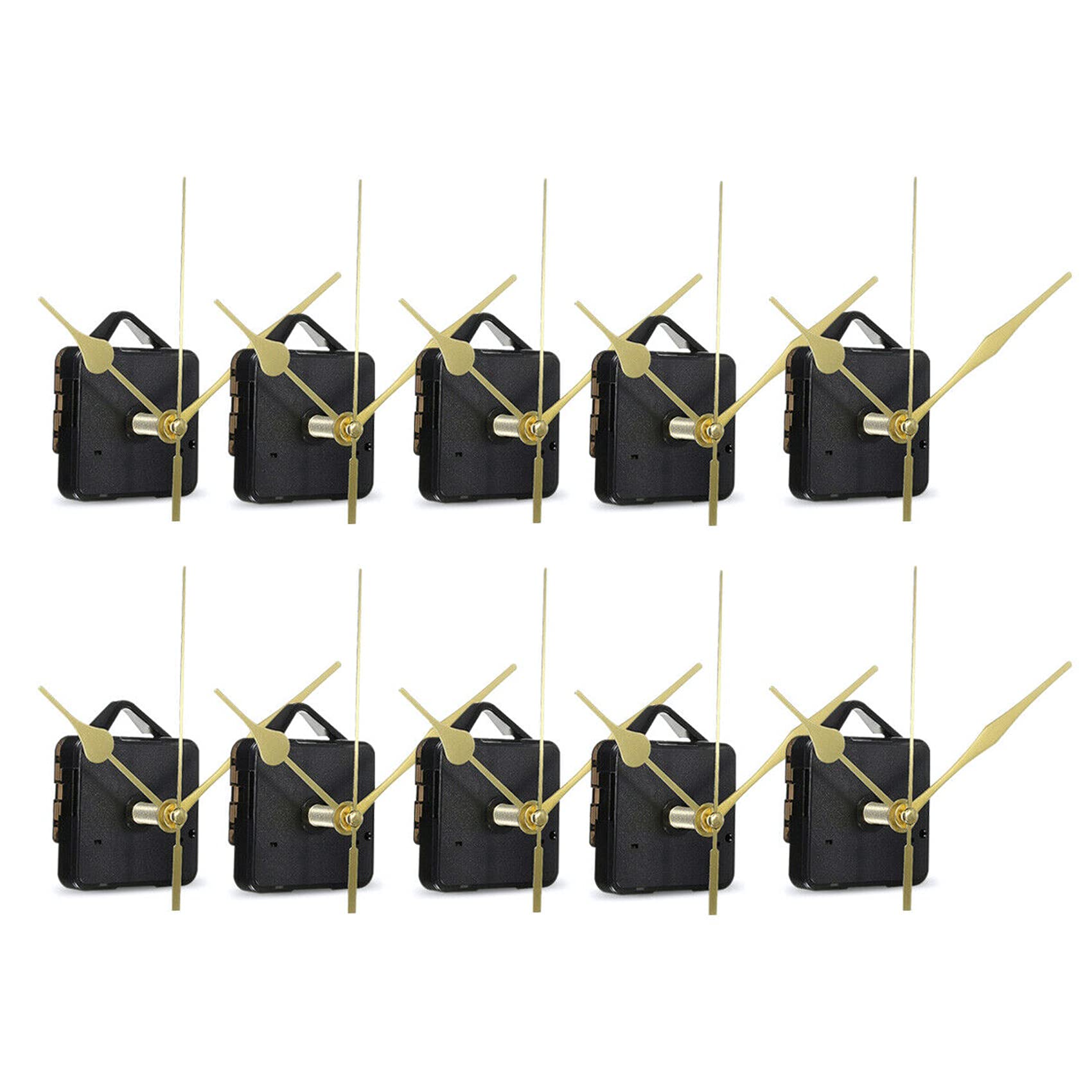 10 Pezzi Fai da Te Movimento Silenzioso mandrino Parete Orologio al Quarzo Orologio meccanismo di Riparazione Strumenti Parte Orologio Kit Orologio