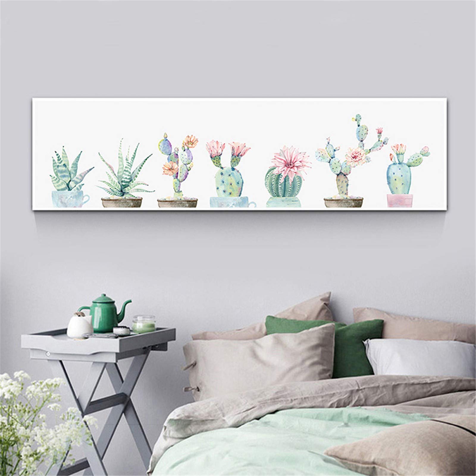 Broderie 5D DIY Cactus Grand Format Peinture Diamant Strass Rond d'Art Moderne