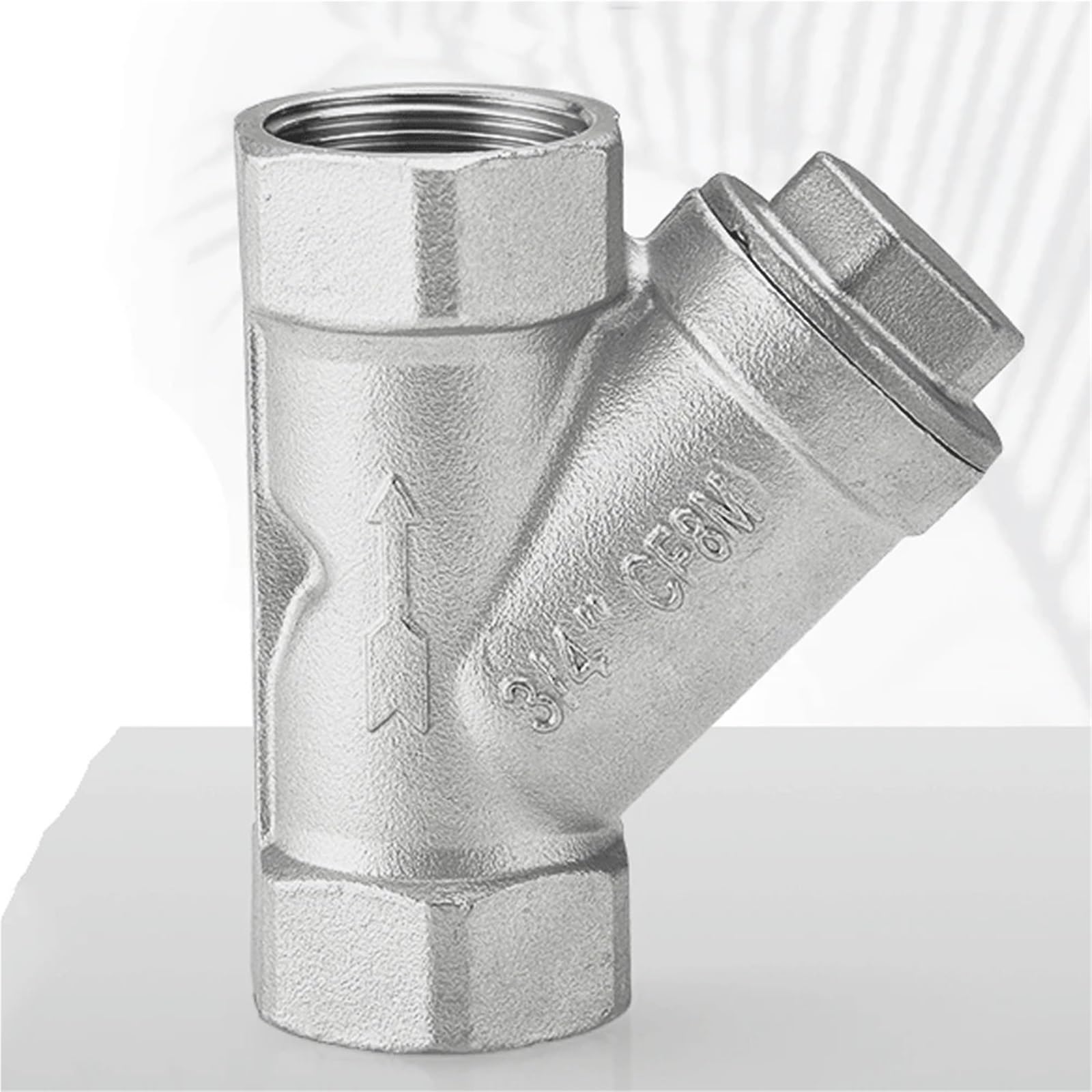 1/4 "3/8" 1/2 "3/4" 1 "1-1/2" 2 "-4" BSP NPT Hembra 316 304 válvula de Filtro Tipo Y en línea de Acero Inoxidable Agua Gas 80 Malla(SS304 BSPT,DN20 3l4 Inch)