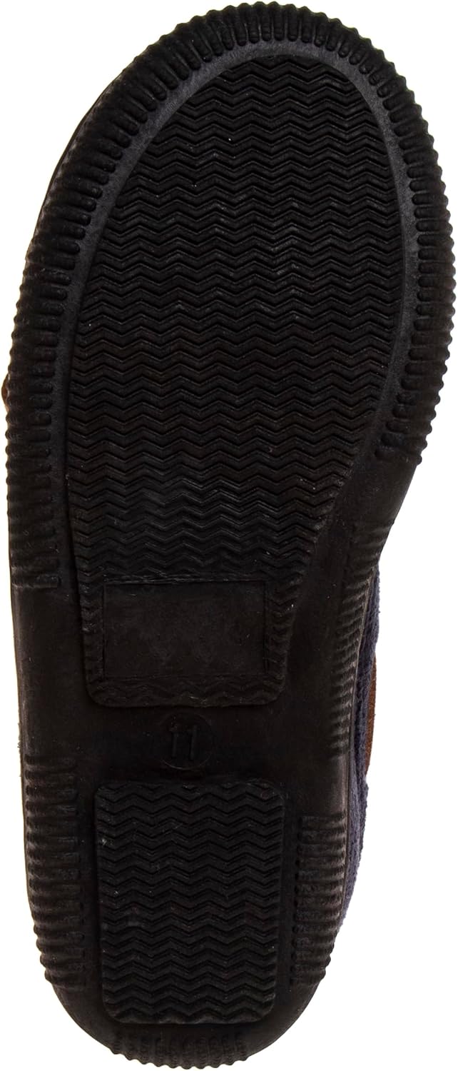 Josmo Boys Moccasin Slippers Cozy Plush Indoor Outdoor House Slipper For Toddler 5-10 Little kid 11-13 to Big Kid 1-4 - Image 4