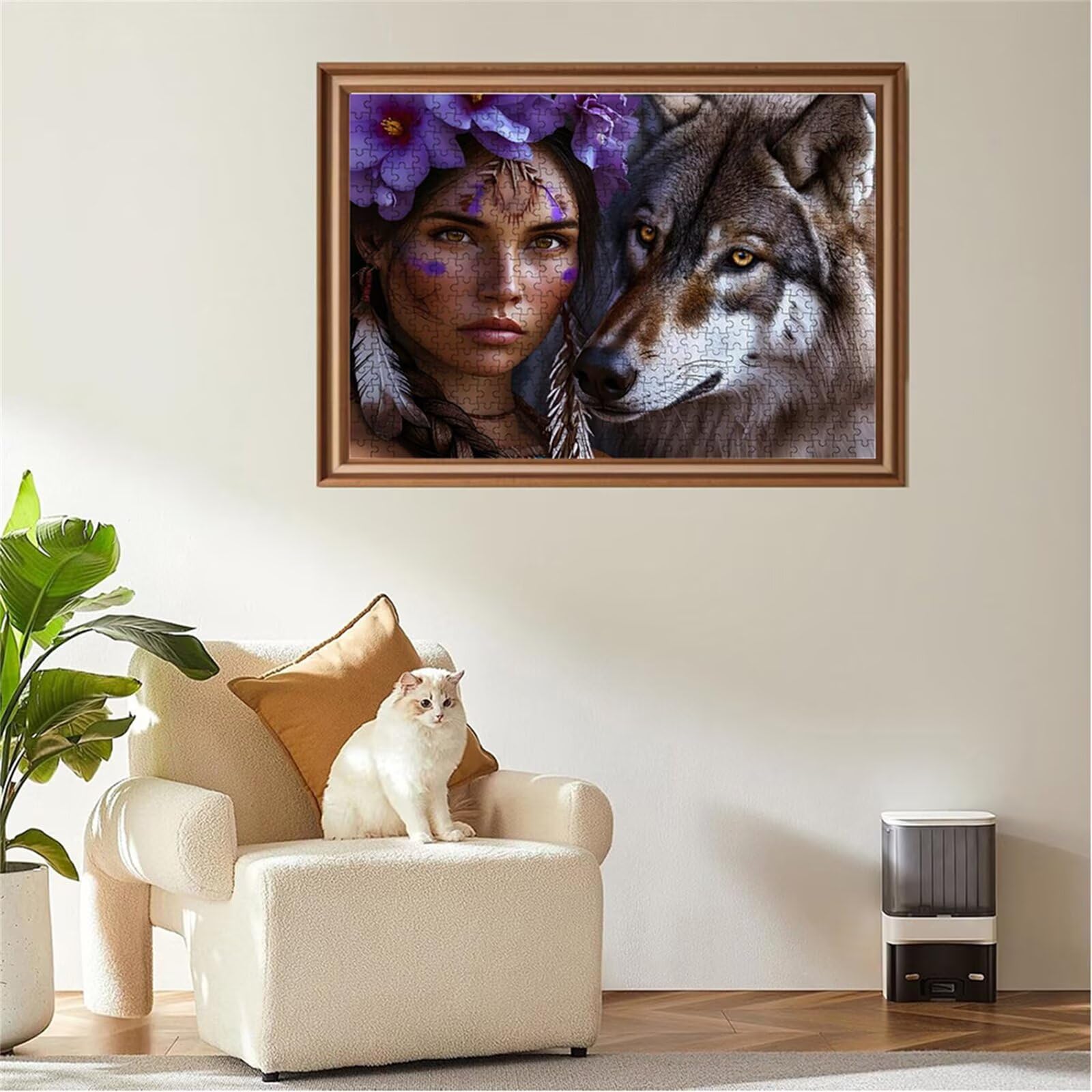 Puzzle 2000 sztuk kobiety puzzle wilk drewniane układanki, klasyczne dla dorosłych diY gra wyzwanie idealnie pasują między nimi literami z tyłu Wysokiej jakości układanki dla dzieci i dorosłych wiek