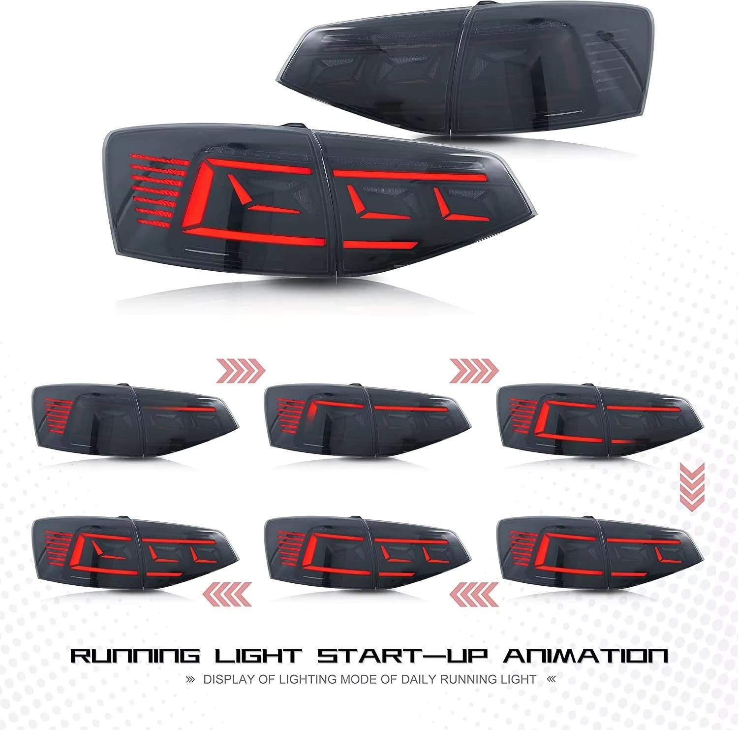 Genérico Para VW para Jetta MK IV 2015 2016 2017 2018 Pilotos traseros