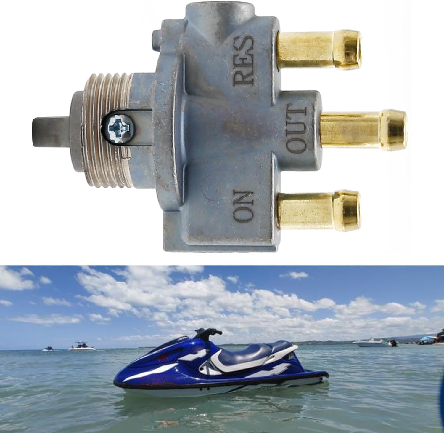 Fuel Petcock 66V-24500-00-00 66V-24500-01-00 Replacement for Yamaha Waverunner GP800 1200 XL800 XLT800 1200 66V-24500-02-00