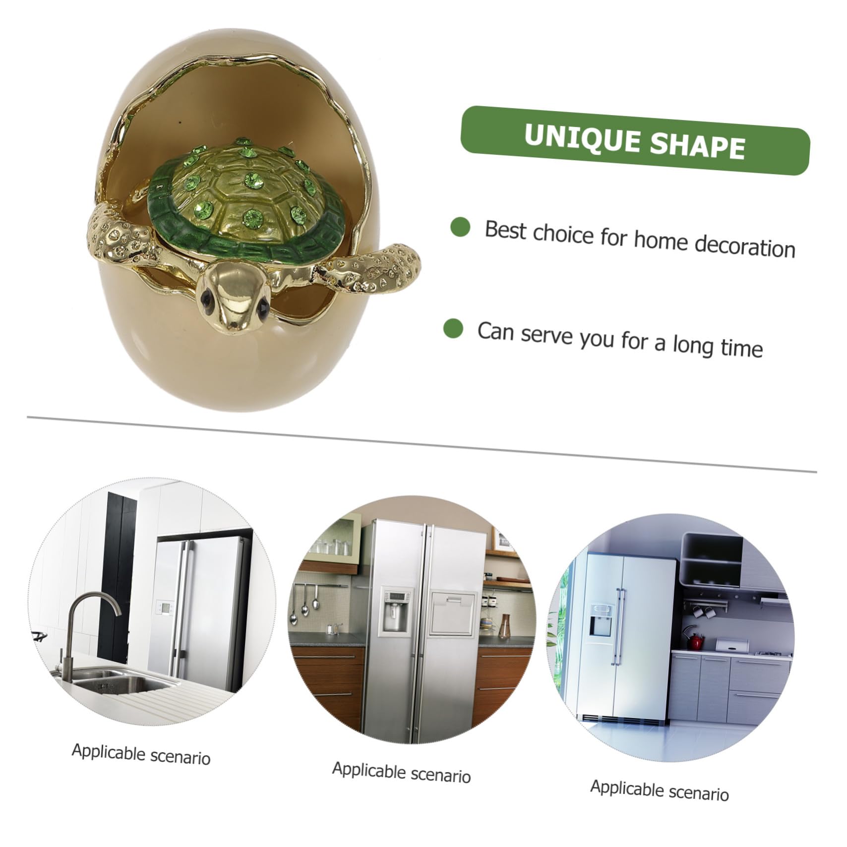 SOLUSTRE Kühlschrankmagnet aus Legierung und Magnet mit Schildkrötenmotiv Kompakter Kreative Praktische Kühlschrankdekoration für Zuhause und Büro