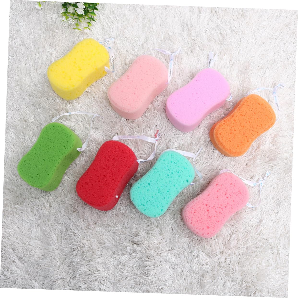 Healeved 24pezzi Spugne Da Bagno Colorate Spugne Esfolianti Per Doccia Accessori Per Bagno Adatti Ragazzo Ragazza e Adulti Design Semplice e Funzionale