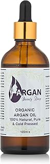 ARGAN BEAUTY DEEP Pure Argan Oil - 100% Vegan Cold Pressed Organic Argan Oil for Hair Growth Vitamin Rich for Soft Moisturised Skin Healthy Nails 100ml