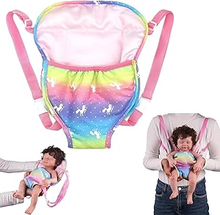 Norhogo Mochila portamuñecas, portamuñecas, mochila portabebés, accesorios para muñecas de 14-18 pulgadas, color rosa (muñeca no incluida)