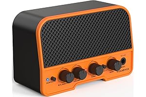 Amplificador de Guitarra Eléctrica Recargable Bluetooth 5W: Suena Potente, Practica sin Molestar