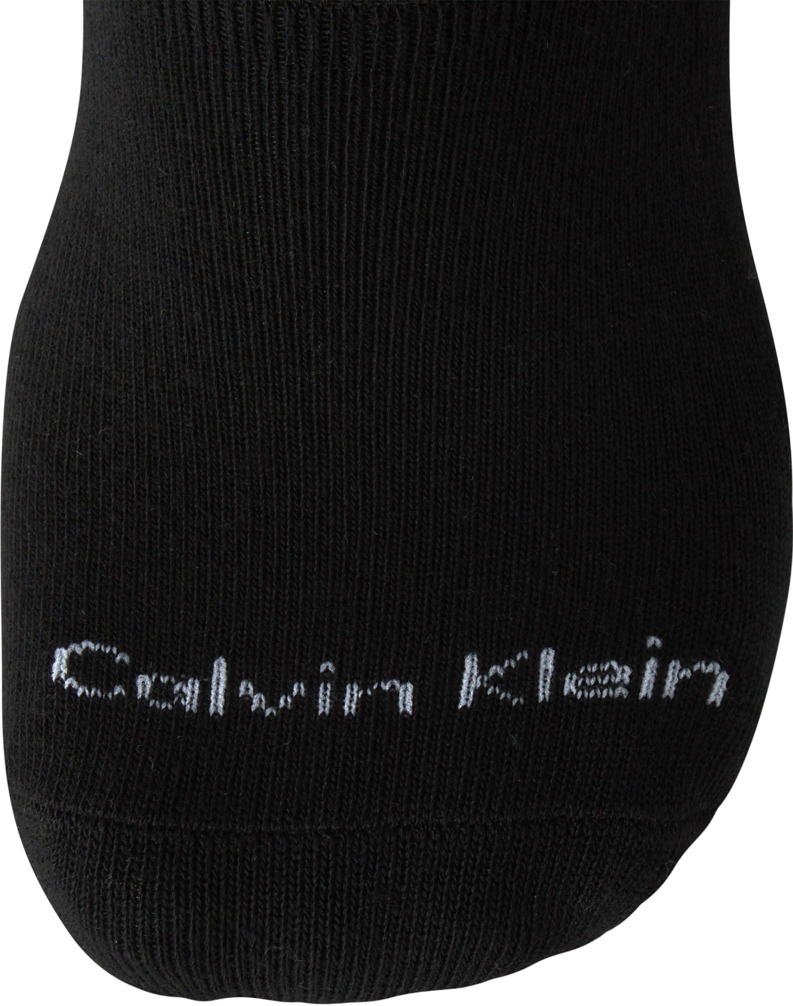 Calvin Klein Calcetines invisibles para hombre, paquete de 6 unidades, mezcla de algodón suave, forro invisible, con agarre en el talón (talla 7-12)