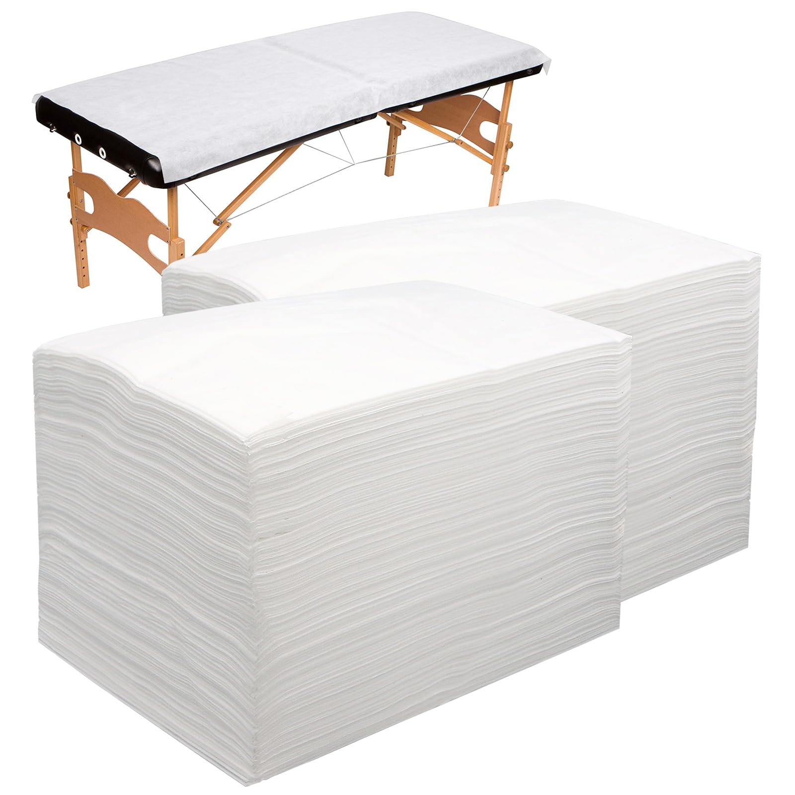 Sábanas de mesa de masaje, sábanas desechables de tela suave no tejida, sábanas de spa transpirables para masajes, salón de belleza, cera de pestañas, tatuajes, fundas de cama, 31 x 71