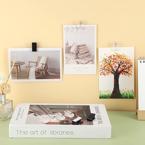Miniatura 5 de 20 clips autoadhesivos, clips para colgar tapices, clips adhesivos, clips de pared, clips de plástico, clips de resorte para colgar pósteres de