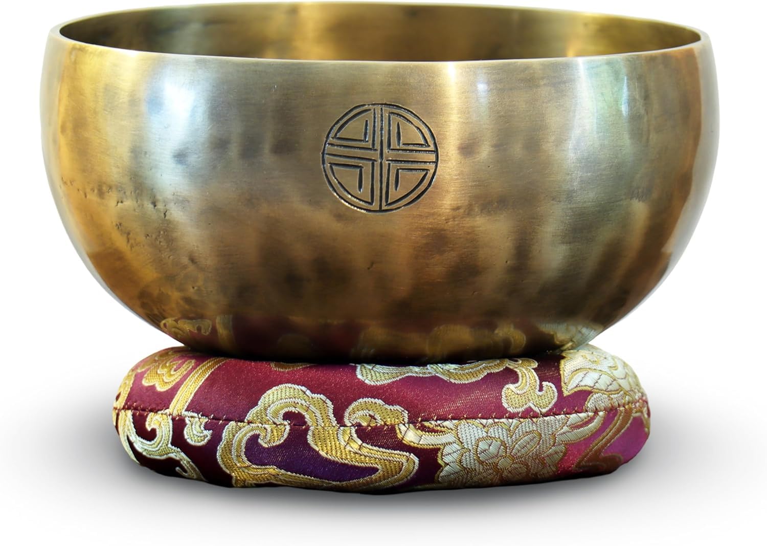 Bol Tibétain Lunaire Ø +/- 16 cm, Note DO, Méditation, martelé à la main au Népal, 7 métaux. Fabrication durant la pleine lune. Avec bâton et coussin. Pièce rare et unique, Stock FRANCE