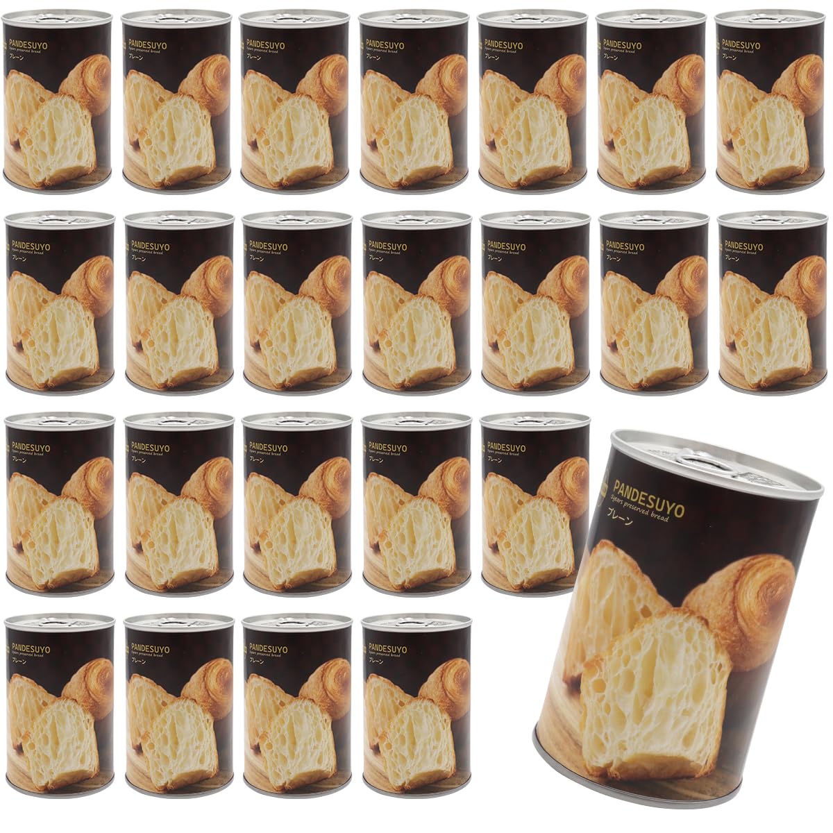 Amazon | パンですよ！ 非常食 パン 5年保存 プレーン味 24缶 保存食