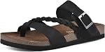 WHITE MOUNTAIN womens Hazy Footbed Sandal Flat Sandal