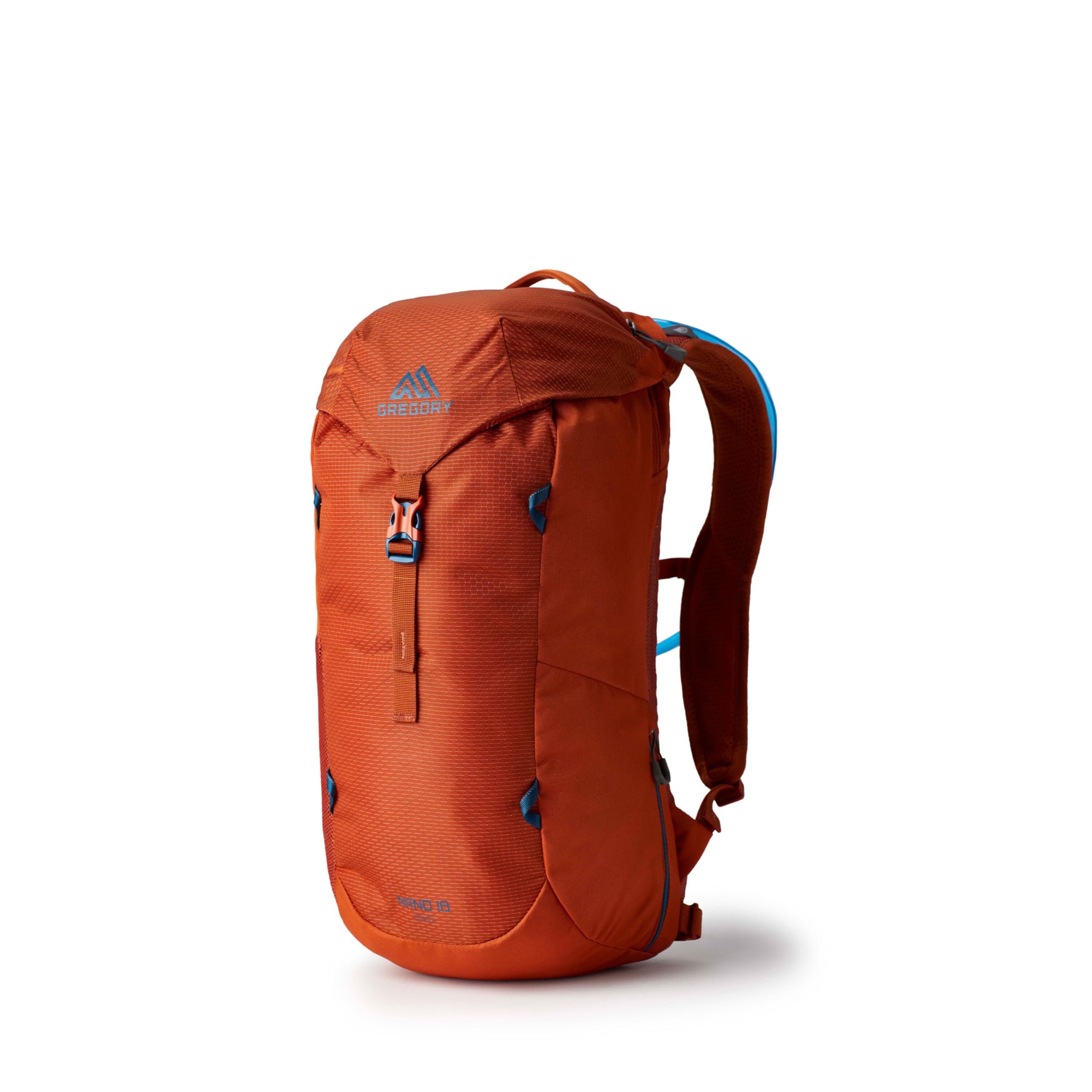 Gregory Nano 18L H2O Unisex Day Hiking/Commuter/Active Travel Backpack, Breathable Backpanel, Hydration Port, One Size, Redrock