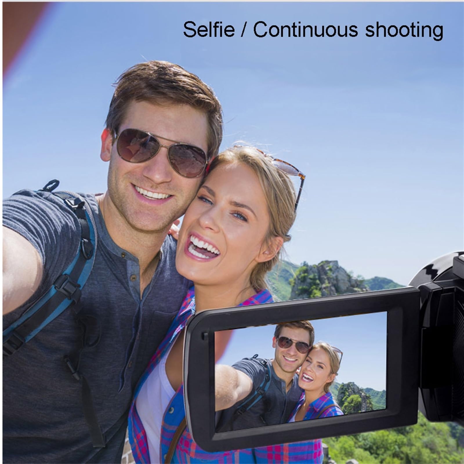 Fotocamera Digitale per Registrazione Video con WIFI, Visione Notturna, Touch Screen