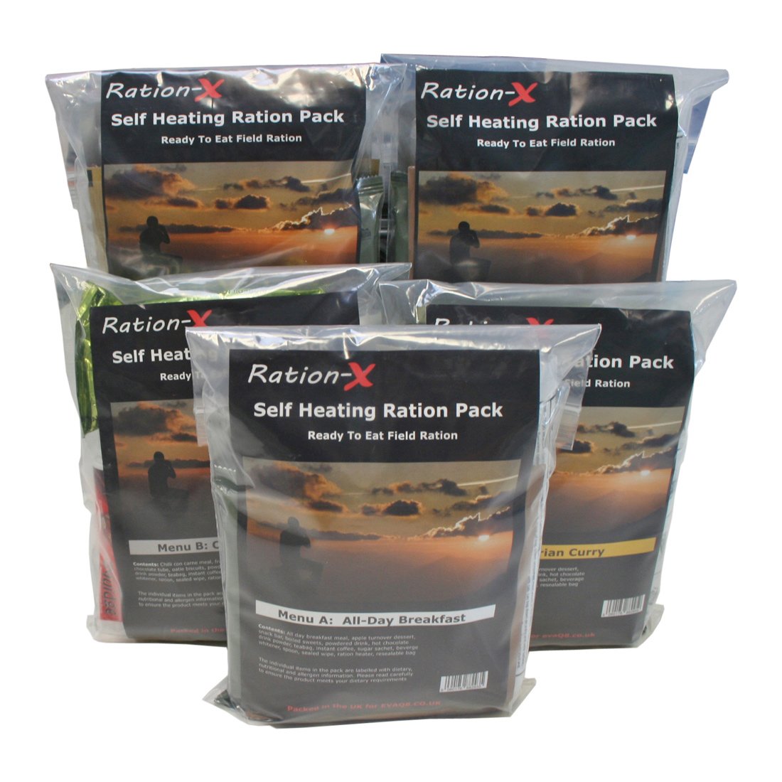 Buy Pack of 5 Self Heating Field Ration Packs Ready To Eat Meals Menu