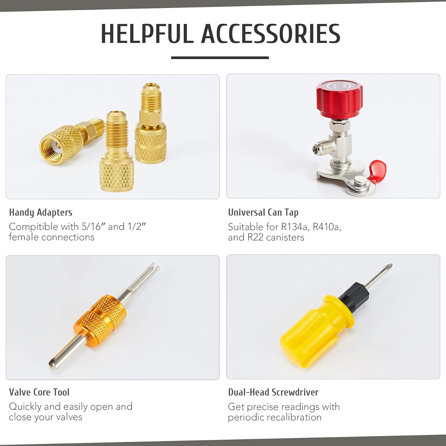 Buy ORION MOTOR TECH R410a Gauges, AC Manifold Gauge Set for R410a