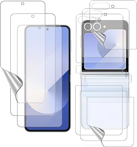 Miniatura 8 de 3 juegos de 12 piezas de protectores de pantalla mate para Z Flip 5, película de TPU suave ultrafina y antirreflejo para Samsung Galaxy Z Flip 5 2023