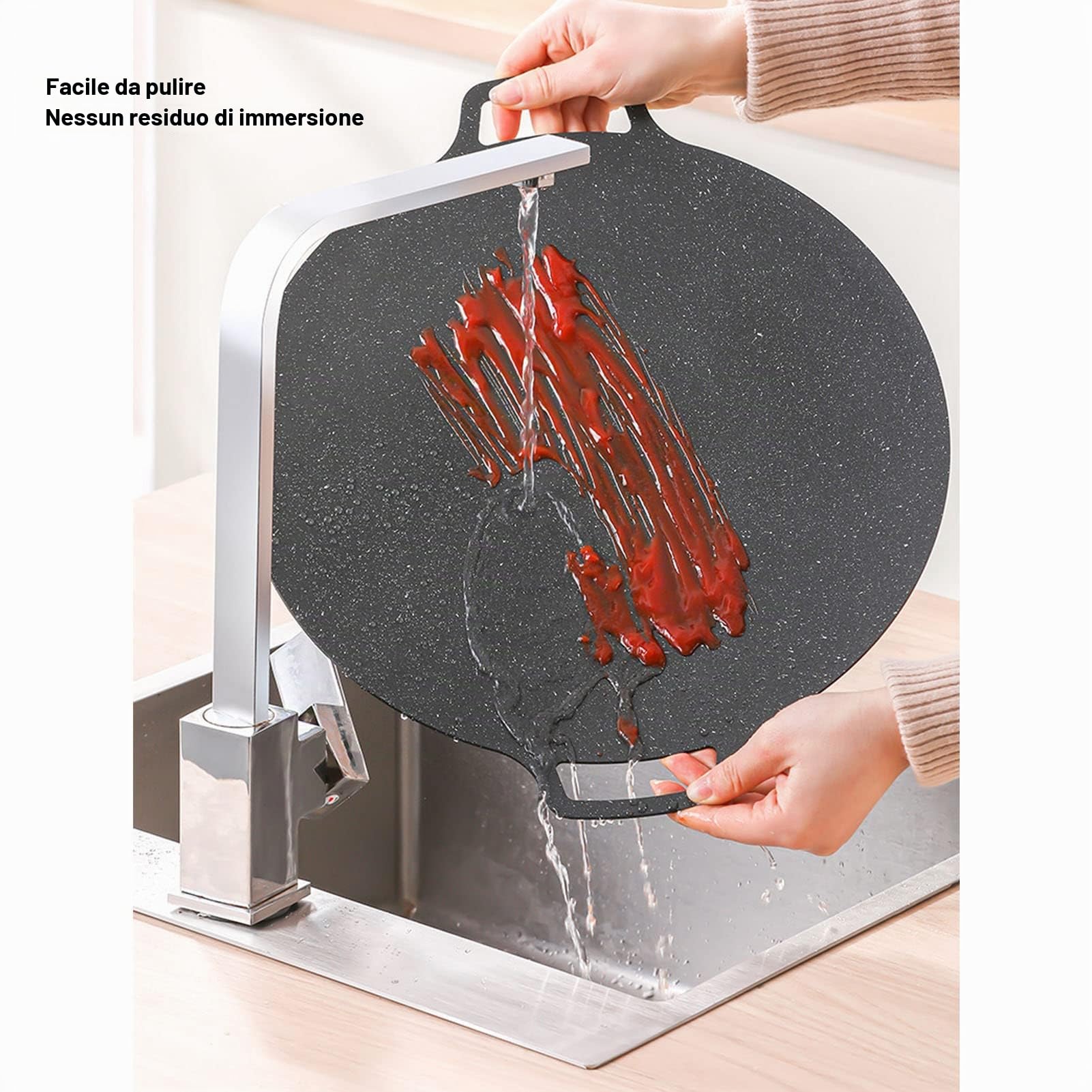 BORDSTRACT Padella per barbecue per fornelli a gas, piastre elettriche, griglie interne o esterne, piastra coreana rotonda, padella con rivestimento antiaderente (universale 30 cm)