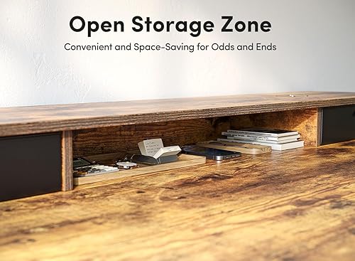 Miniatura 4 de BANTI Escritorio eléctrico de pie ajustable en altura con 4 cajones, mesa de 63 x 24 pulgadas con estante de almacenamiento, escritorio de pie,