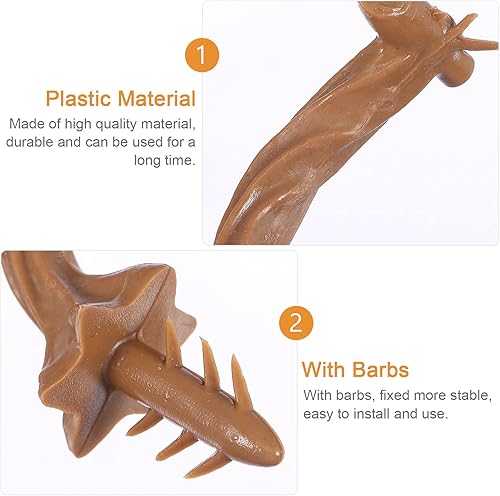 Miniatura 7 de NUOBESTY Tallo de calabaza, suministros de calabaza de Halloween, mango de calabaza de plástico para cosecha, decoración de otoño, decoración de